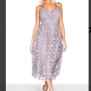 Little Mistress Oyster Midi Dress